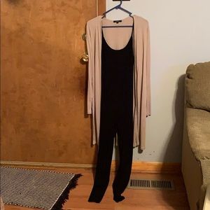 Body suit and cardigan